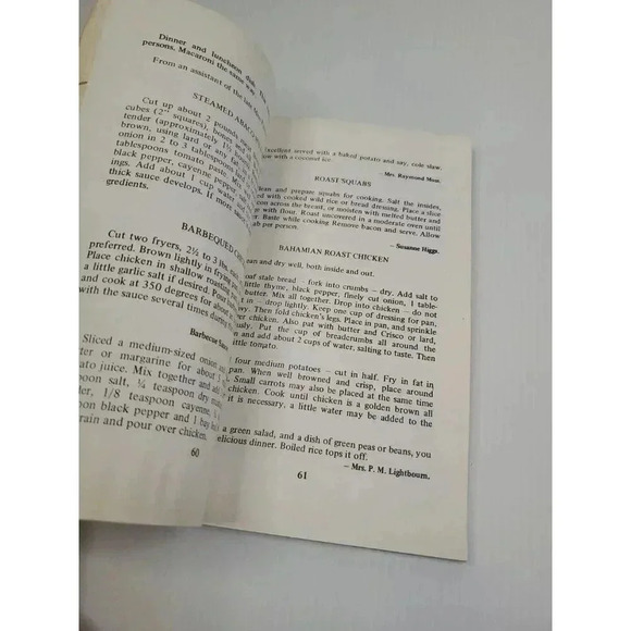 Bahamian Cook Book : Eleventh Edition Nassau 1970, Recipes By Ladies of Nassau - Picture 7 of 16